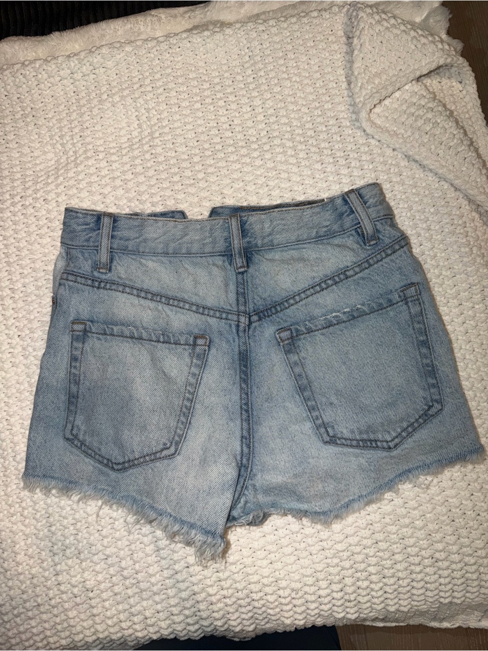 PacSun Light Blue High-Waist Denim Jean Shorts - Picture 2 of 4